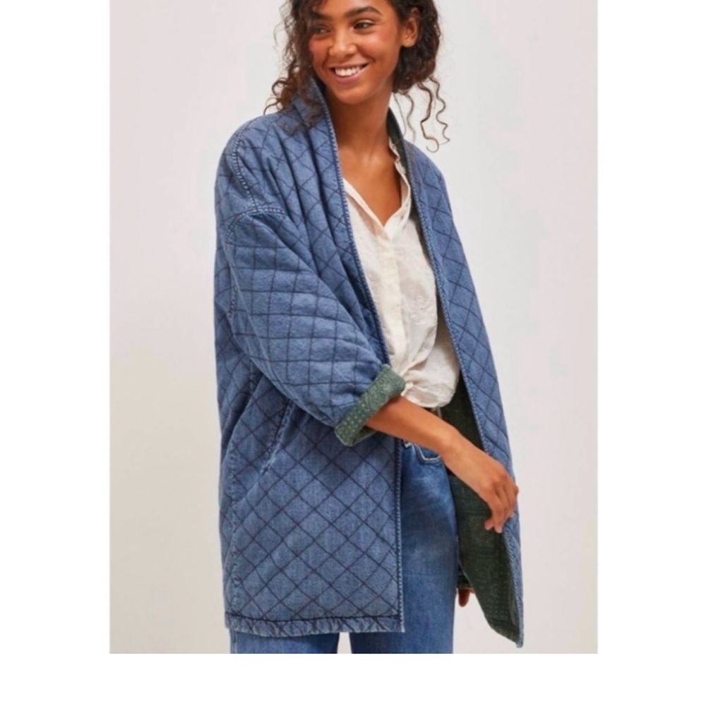 current air Bobbie Reversible Quilted Denim Jacket - Picture 2 of 5